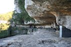 Visite des grottes troglodytiques de La Roque Saint Christophe l'esplanade