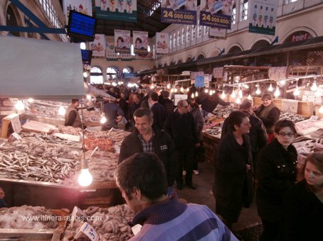 Visite de la ville d'Athènes Le marché aux poissons d’Athènes
