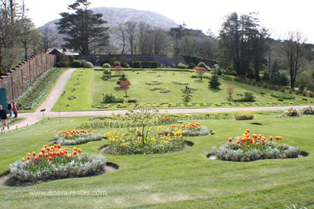 Visite de Kylemore Abbey une partie des jardins