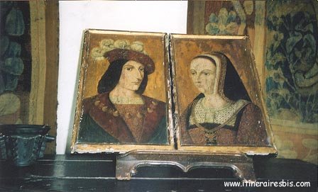 Château de Langeais: Portraits d'Anne de Bretagne et Charles VIII