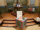 Visite de la loge ma&ccedil;onnique de Rochefort bureau du vénérable Maître