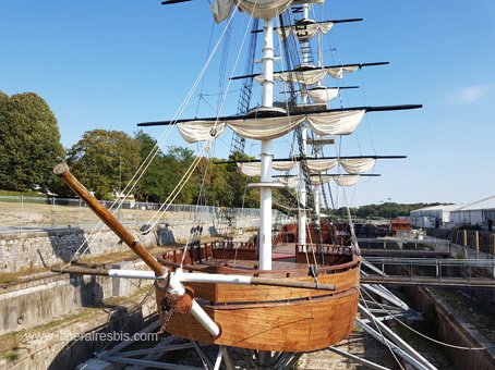 Visite de l'Hermione Rochefort l'accro-mâts