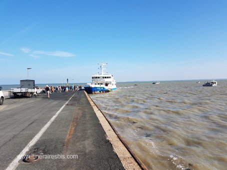 Visite sur l'ile d'Aix débarcadère du bac