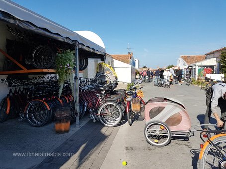 Visite sur l'ile d'Aix location de vélos