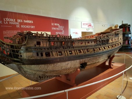 Visite du musée de la Marine maquette d'un vaisseau