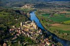 Le Château de Castelnaud vue sur la Dordogne