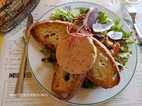 Restaurant et le salon de thé des Jardins suspendus de Marqueyssac salade de gésiers et foie gras