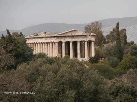 Visite de la ville d'Athènes le temple d’Héphaïstos