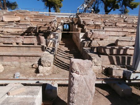Visite du site archéologique d'Epidaure accès des athlètes au stade
