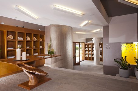 The sauna main hall of the Elounda Bay Palace 