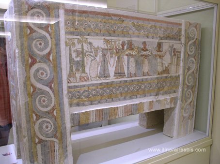Visite du musée archéologique de Héraklion Sarcophage de Aghia Triada
