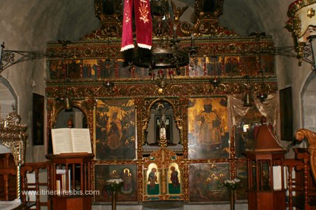 visite du plateau du Lassithi le monastère de Vidiani interieur