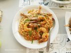 Le restaurant Rigani à Loutraki riz crevettes