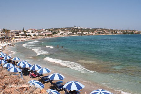 Visite de Hersonissos la plage