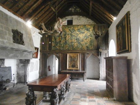 Visite du Château du Bunratty appartements privé du Comte