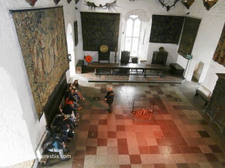 Visite du Château du Bunratty salle de banquet et d'audience