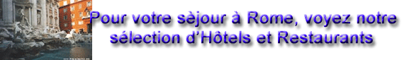 Hôtels Chambres d'Hôtes et Restaurants à Rome