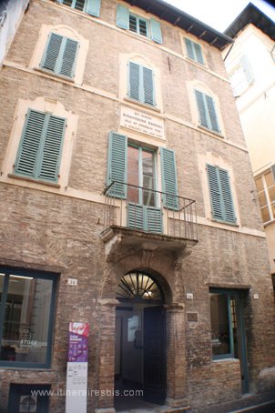 Visiter Pesaro la maison de Rossini