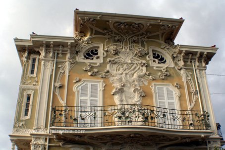 Visiter Pesaro maison de style Liberty