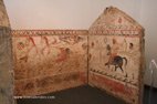 photo muséee paestum intérieur de sarcophage