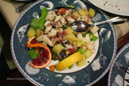 Restaurant San Martino &agrave; Impruneta salade de poulpe
