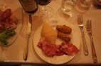 Trattoria Da Noemie charcuterie et pinzini. Cliquez sur la vignette pour agrandir la photo